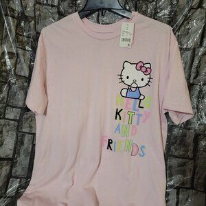 Hello Kitty and Friends multi design women tshirt size large